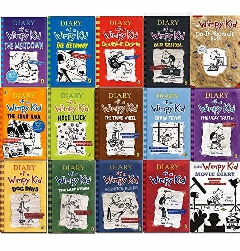 مجموعه A Library of Diary of a Wimpy Kid 1-15 Books Complete Collection