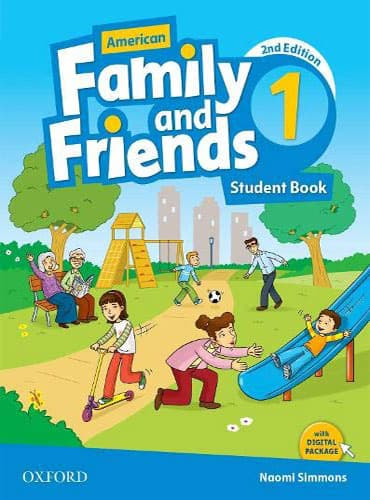 کتاب American Family and Friends 1 + WorkBook 2nd Edition - رحلی نسخه صادراتی