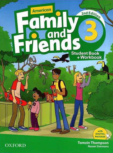 کتاب American Family and Friends 3 + WorkBook (2nd Edition) - رحلی نسخه صادراتی