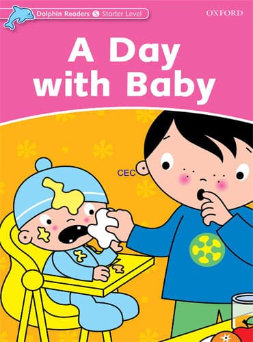 کتاب Dolphin Readers Starter Level: A Day with Baby + QR code